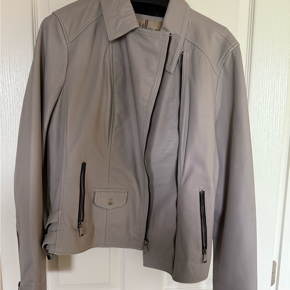 Wilsons Vintage Beige Leather Jacket
